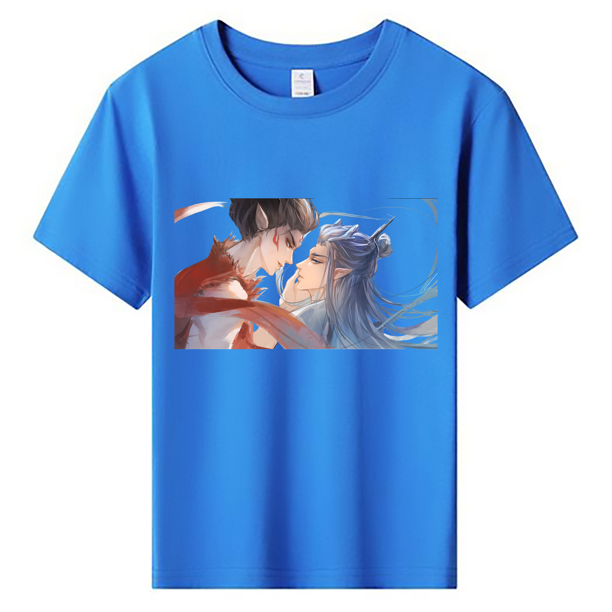 （画像用） Ne Zha 2 ナタ 魔童の大暴れ 綿100％キッズTシャツ（フロントプリント）